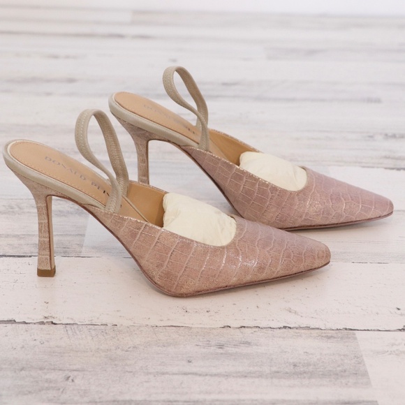 [NEW] Donald Pliner Playa Slingback Heel in Platino Size 8 NWOB - Picture 2 of 8